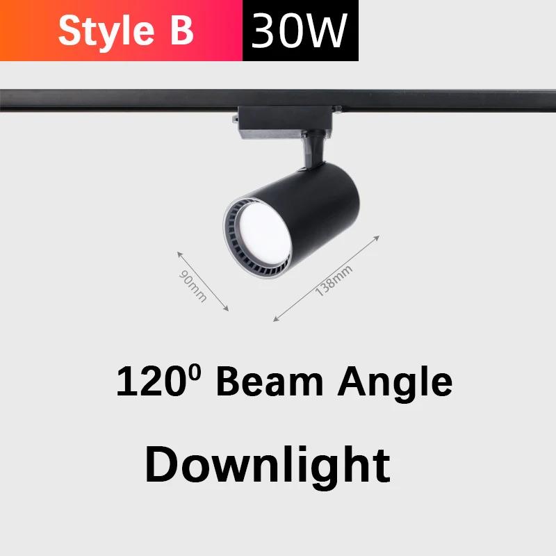 LED Track Light Anti-Glare Spotlight 110-265V 10-30W Warm White Cool White Natural White COB Chip Indoor Outdoor For Home Modern