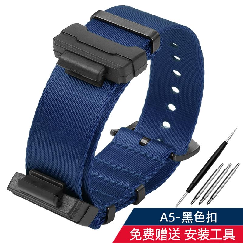 16mm Adapter+ Conversion Nylon Strap For Casio Gshock GA120 GA100 5600 GWM5610 DW6600 Watchband Accessories