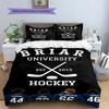 Briar University Hockey Team Back Jersey Print 3 Pieces Duvet Cover Set Sports Romance Bedding Bedroom Home Decor Without Pillow Core