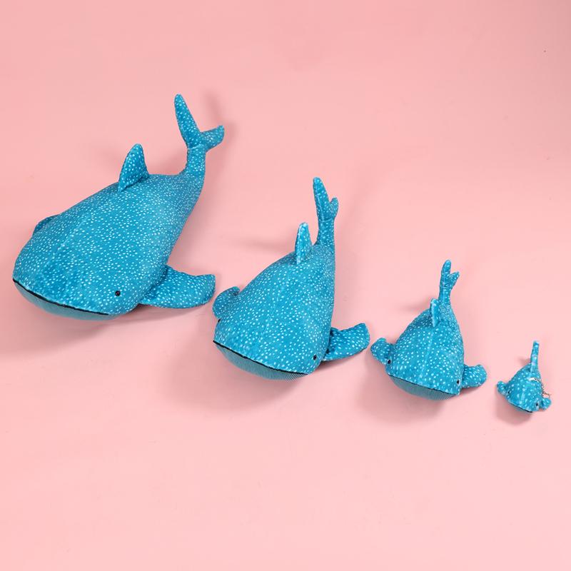 Non-Toxic Soft Kawaii Blue Whale Plush Toys Soft Stuffed Sleeping Pillow Cute Sea Animal Blue Shark Doll Birthday Gifts