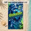 Soccer Theme Soft Beach Towel Personalized Custom Name Text Towel Portable for Beach Pool Travel