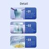 Portable Plastic Divided Pill Box 3 Grids Push Pull Style Pill Storage Box with Lid Pill Dispenser for Home