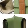 Used 12695 Vertical Wallet Small C660S86X01 6465 7942 Current Green Tan Brown Anagram Rosemary Unisex from Japan