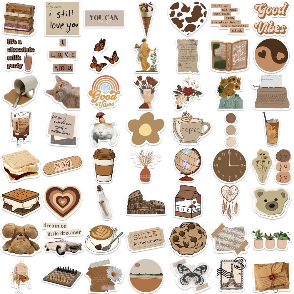 112 Stuks Vintage Kunst Collage Doodle Stickers Waterdicht Doe-het-zelf Decals Voor Bagage Sticker Story Store