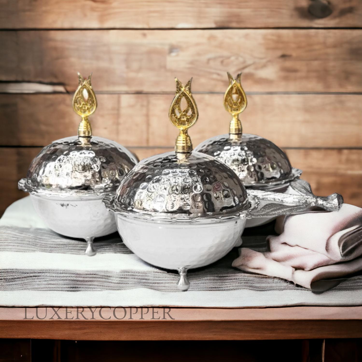 

Медная тарелка для закусок из листовой кованой меди