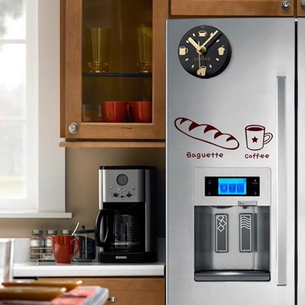 Resin Refrigerator Sticker Portable Fridge Magnet Home Decor Refrigerator Clock  Message