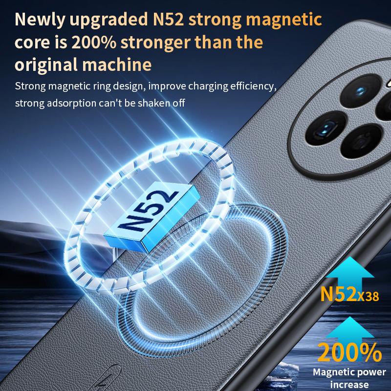 For Huawei Mate 50 Case Magnetic Leather Shield Cover For Huawei Mate 50 High Quality Anti-Fingerprint Non-Slip PC+TPU