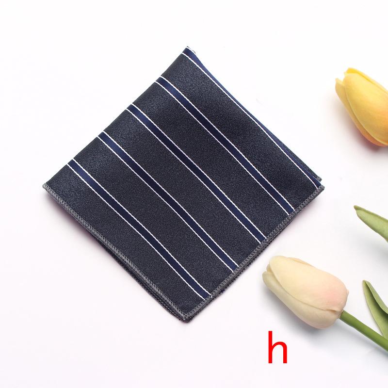 Striped Flower Type Men'S Suit Pocket Towel Men'S Business Retro Suit Chest Towel Small Square Towel