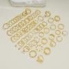 68ks/set Drip Butterfly Heart Ring Set Zirkonové zlaté prsteny pro ženy Šperky Příslušenství