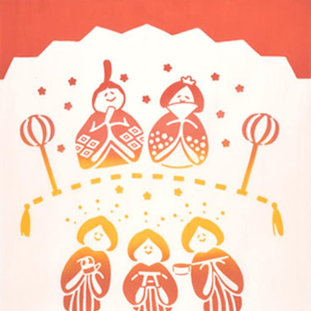 Miyamoto Kenema Dyed Hand Soft and Hinamatsuri 35 x 90 cm Towel, Fluffy, (Doll Festival), 50206, Approx.