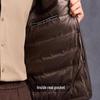 Antonio Men's Wool Blend V-Neck Down Puffer Vest