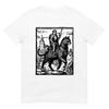 Ritter Katze Reiter T-Shirt, Retro Grafik T-Shirt, Geschenk für Katzenliebhaber