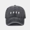 New LOVE Gesture Soft Top Curved Brim Baseball Cap Men and Women American Retro Washed Old Cap Trendy Sun Hat