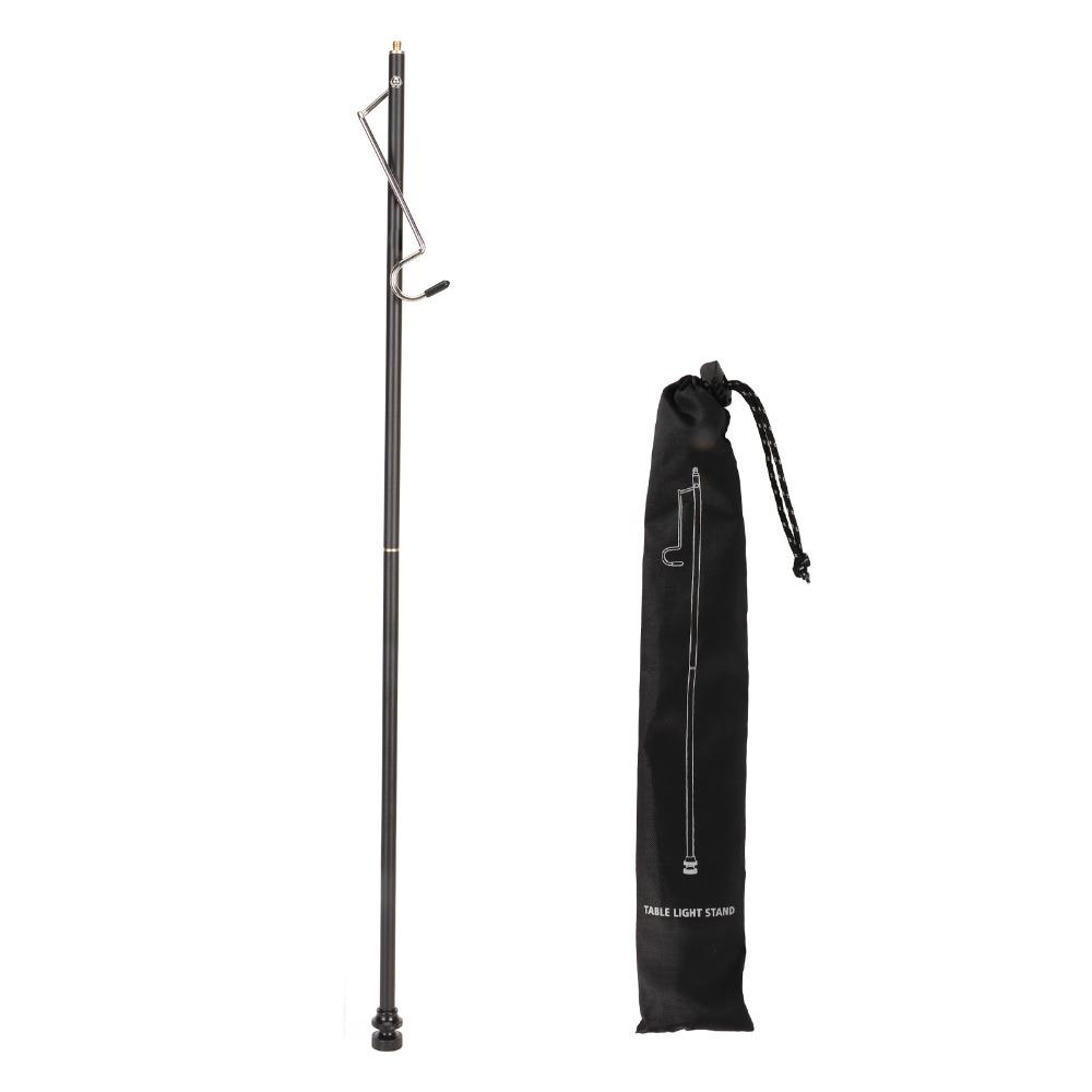 Black Portable Lantern Stand Aluminum Alloy Folding Lantern Stand Durable Light Stand  Outdoor Use