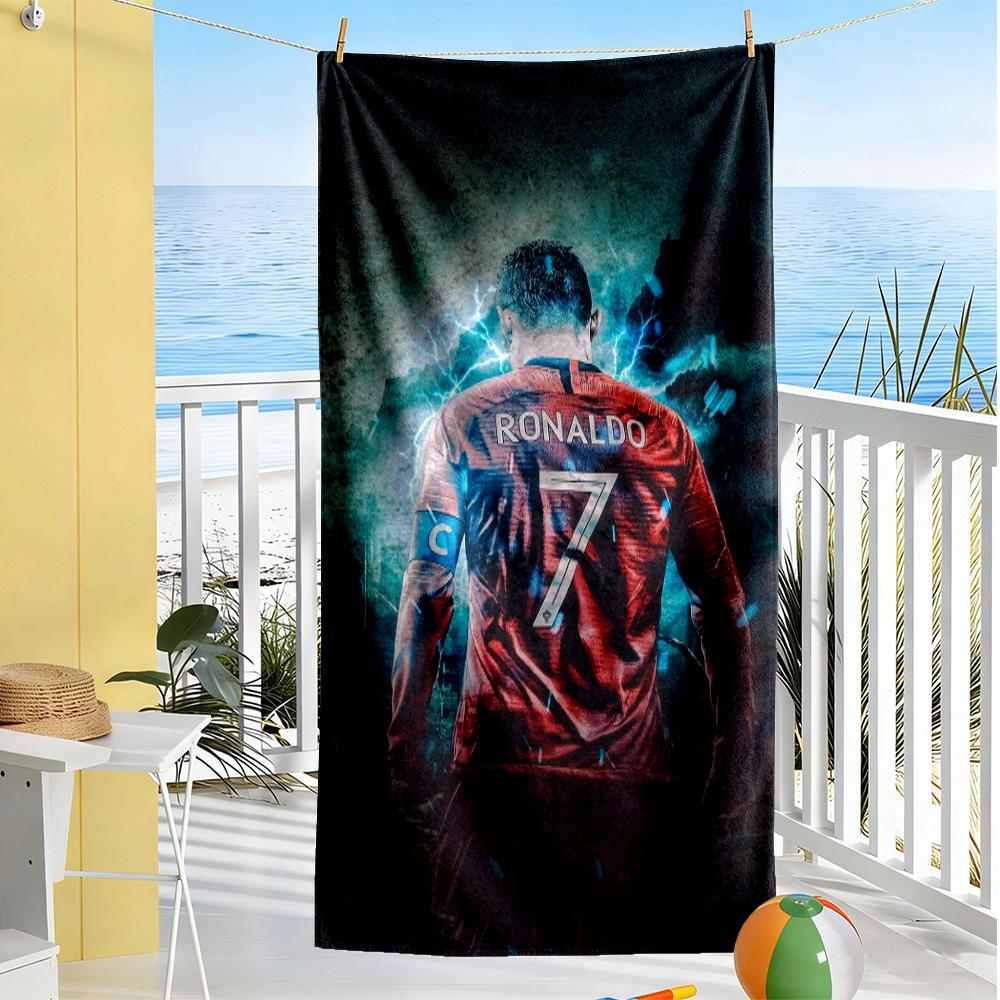 Ronaldo's Iconic Journey Beach Towel High Absorbency & Quick-Dry Comfortable Lightweight