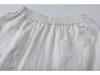 2026 Spring/Summer Tencel Linen Wide-Leg Women's Pants with Contrast Stitching