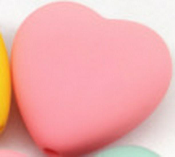 Mărgele Inimă din Silicon pentru Bijuterii DIY & Tricotat: Opritoare croșetă și ac anti-cădere