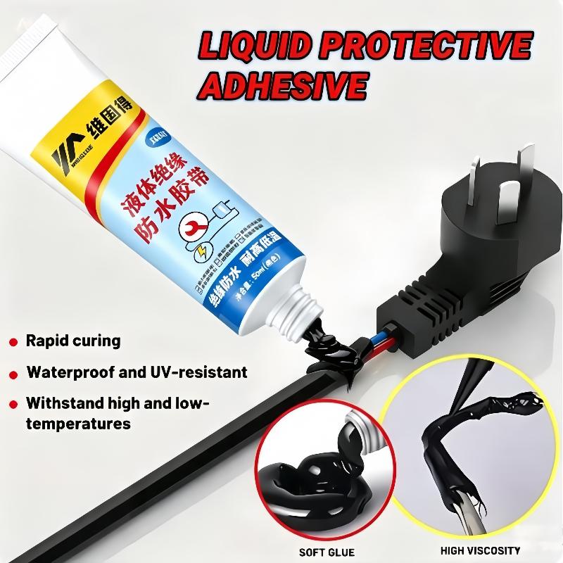 Liquid Insulation Adhesive Rapid Curing Waterproof Sealant Non Toxic for Cable Plug Home Repair Use