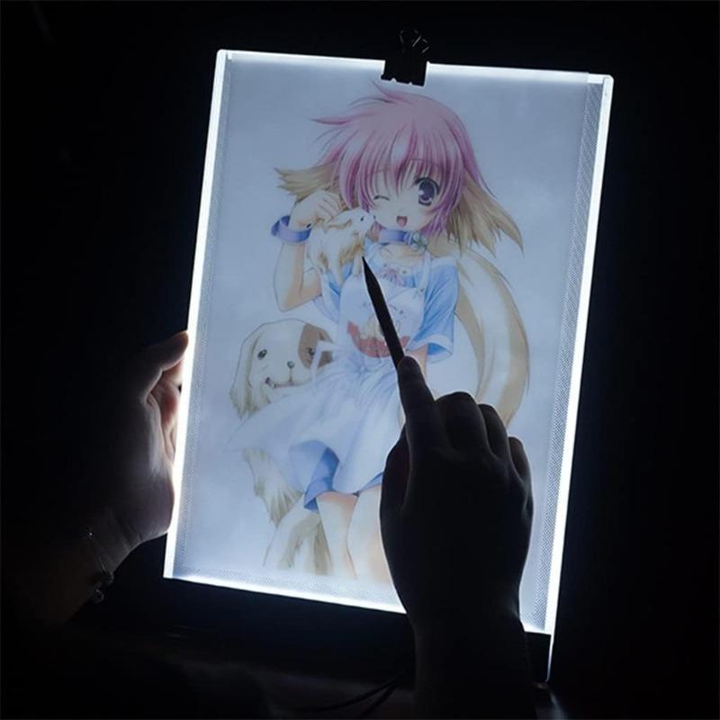 LED Graphic Tablet Writing Painting Light Box Tracing Board Copy Pads Digital Drawing Tablet Artcraft A4 Copy Table LED Board