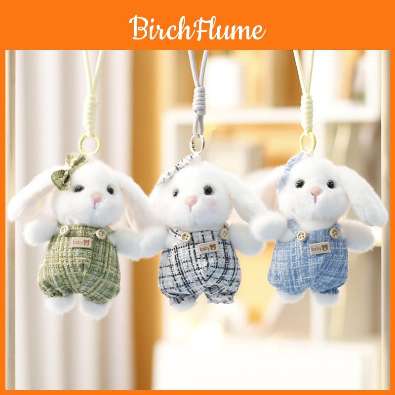 Plush Bunny Keychain With Polyester Fiber Filling For Girls Gift And Bag Decor