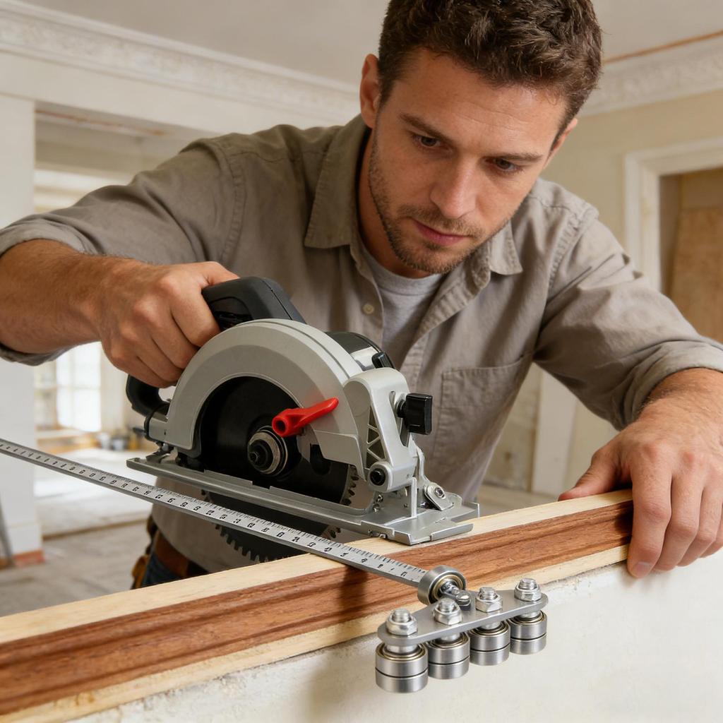 Wood cutting positioning calipers Adjustable Measurement Guide Rail Furniture Circular Saws ruler cutting guide for woodworker