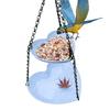 Hanging Bird Feeder for Outdoors Two-Tier Wild Bird Feeder Heart Shaped Seeds And Water Feeder Tray for Outside Garden Patio Deck Yard