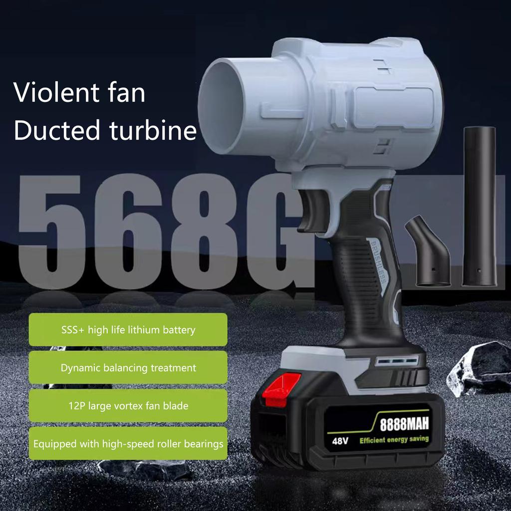 Akumulatorowa dmuchawa Turbo Jet 21V Wysokiej mocy dmuchawa do liści do mycia samochodu i pielęgnacji trawnika Idealna do użytku domowego na zewnątrz