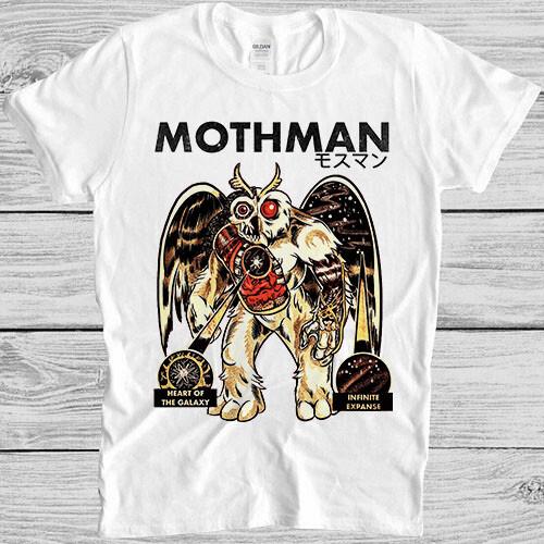 Mothman Japanese T 80s Gamer Cult Meme Movie Gift Tee T Shirt M1014
