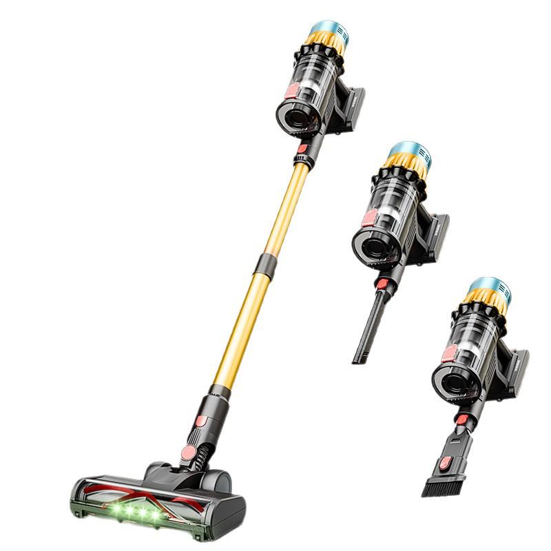 Cross-border 650W Brushless 40KPa Wet & Dry Anti-Tangle Handheld Vacuum with Green Light Dust Display