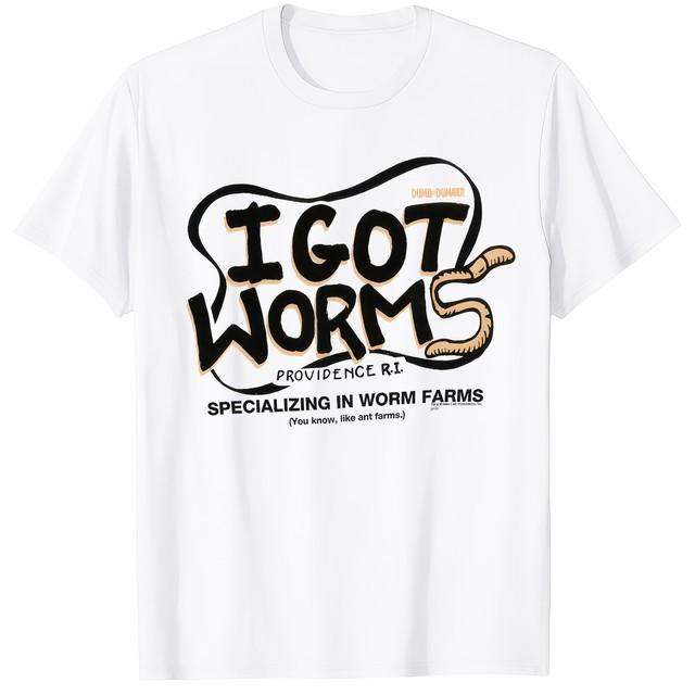 I Got Worms Funny Joke Humour Movie T Shirt S