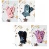 Children's Warm Gloves Five Finger Plus Velvet Touch Screen Elastic Boys and Girls Soft Bike Autumn and Winter Windproof Cartoon Gloves