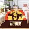 Sunset Cowboy Rug Floor Mat for Living Room or Bedroom Soft and Comfortable Carpet a Gift for Birthday and Holiday.ZFF0913396