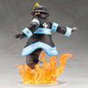 Anime Shinra Kusakabe Figur Szene Fire Force Spezialeffekt Blut Desktop-Puppe Actionfigur Sammlung Geschenke