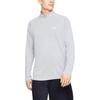 Under Armour Solid Logo Print Stand Collar Half Zip Retro Shoulder T-Shirt Men Tops White 1328495-014