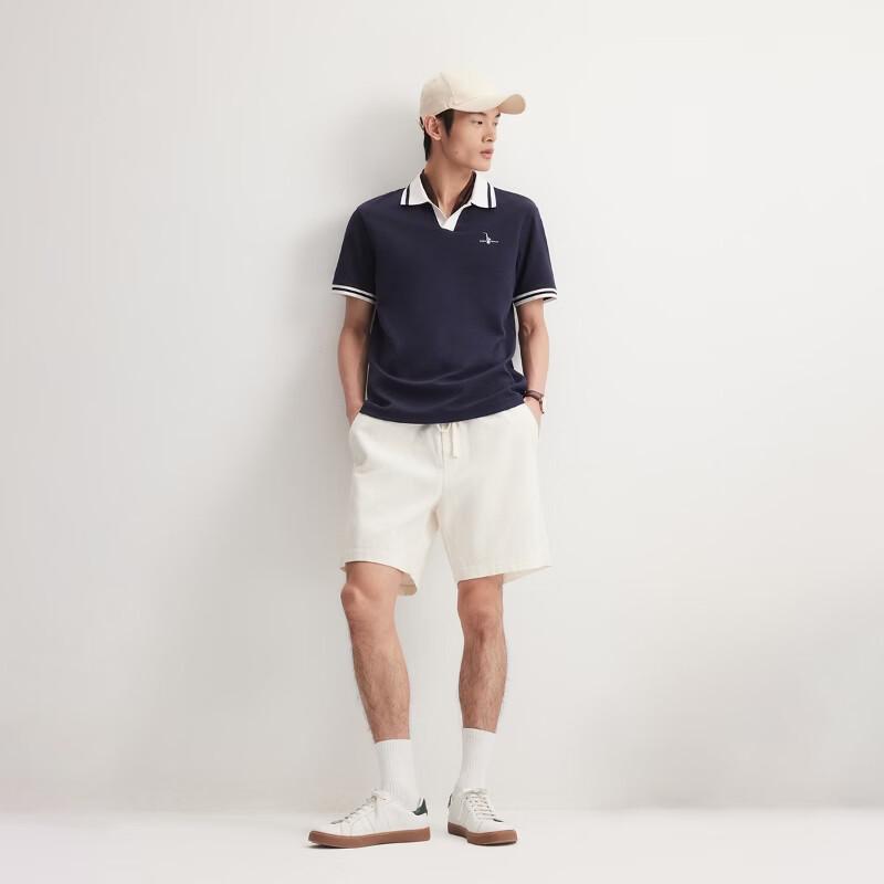 Jack&Jones Men's Cool-Touch Waffle Polo Shirt