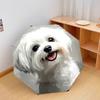1PC cute dog pet puppy Umbrella Portable Folding Umbrella Iron Frame Hole Bone Structure Outdoor Home Umbrella A6