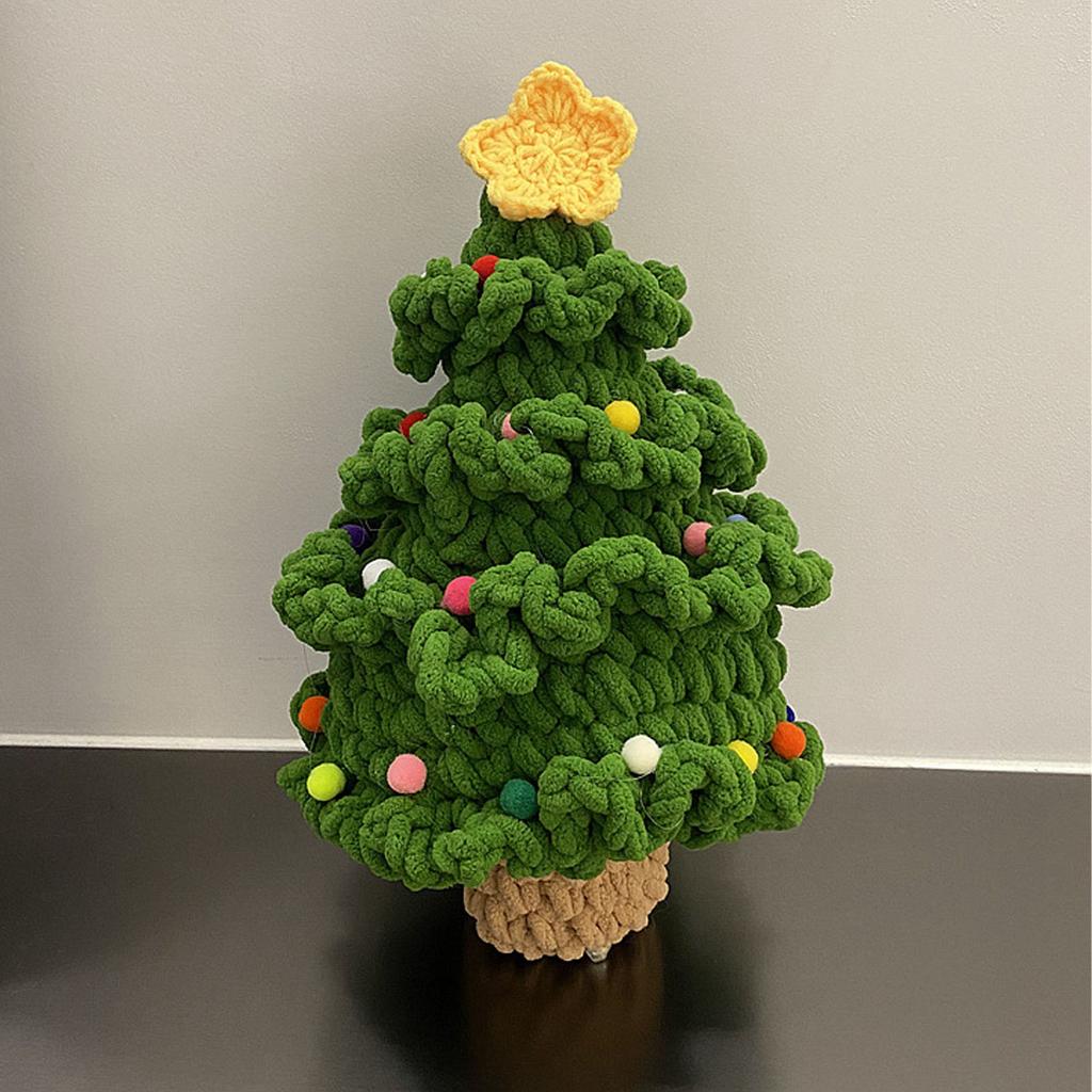 Weihnachtsbaum Häkelset für Anfänger Alles in Einem Niedlicher Weihnachtsbaum Strick DIY Set Typ 3