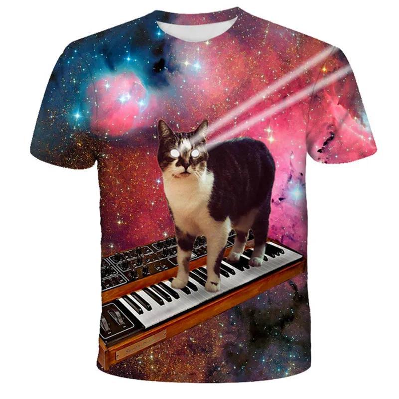 2025 Kawaii Cat 3D Print T Shirt Kids Summer Fashion Casual T-shirt Boy Girl Unisex Children's Clothing Tshirt Girls Clothes Tops