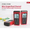 UNI-T UT320A UT320D Digital Thermometer Mini Dual Contact Thermocouple Type K J High Temperature Meter Tester -50℃ to 1200℃