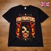 Foo Fighters Grafické tričko s plamennou lebkou pro dospělé a děti S3XL
