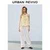 UR 2025 Women's Beaded Belt Wide-Leg Boho Casual Pants UYL850076