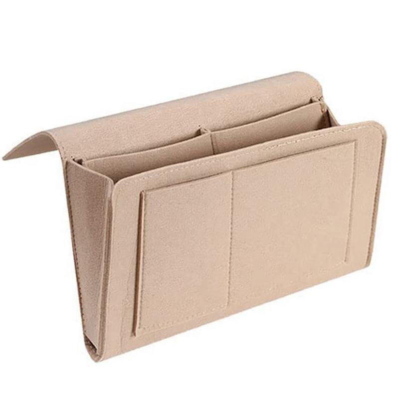Bedside Storage Organizer Storage Bag With Pockets Hanging Organizer Bed Sofa Side Hanger Holder Bag For Dorm TV Remote Control