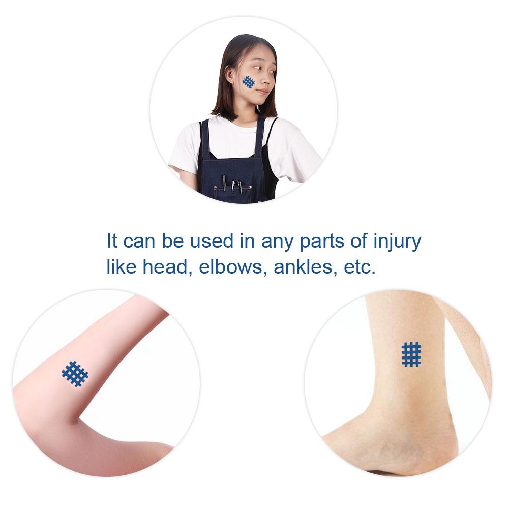 20pcsset Cross Tape Medical Kinesiology Stickers Sports Papers Blue