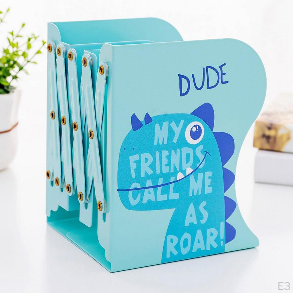 Cartoon Bookends Metal Iron Adjustable Books Holder Stand