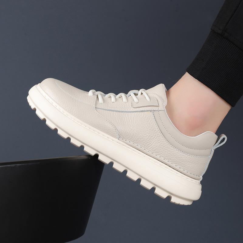 Herbst und Winter neue Herren Freizeitschuhe Leder atmungsaktive Schuhe Plateau Herren Lederschuhe Halbschuhe Herrenschuhe