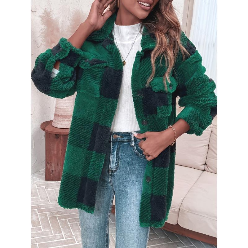 Elegant Directional Fluffy Winter Jacket