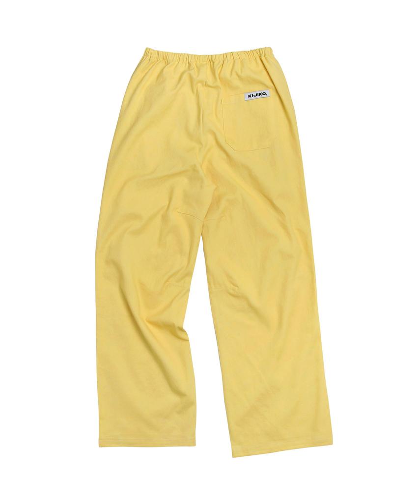 KIJIKO Ke613. Move Pigment Wide Pants Yellow
