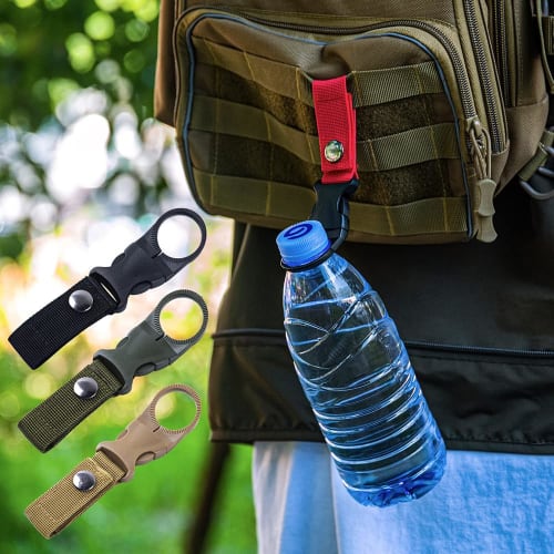 Water Bottle Holder with Hook for Water Bottles, Ideal for Hiking, Camping, Hiking, and Outdoor Activities, Keeping You Hydrated, Lightweight, Easy to