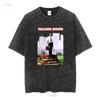 Falling Down T shirt black movie poster Michael Douglas all sizes S 5XL vintage Washed Soft Top For Everyday Wear Breathable