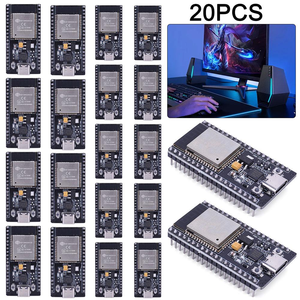 2-50pcs ESP32 WROOM-32 Development Board TYPE-C CP2102 WiFi+Bluetooth Ultra-Low Power Consumption Dual Core Wireless Module Tool